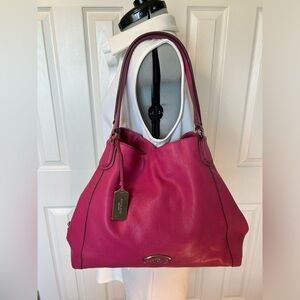 Coach Tri-Compartment Tote Bag, Hot Pink